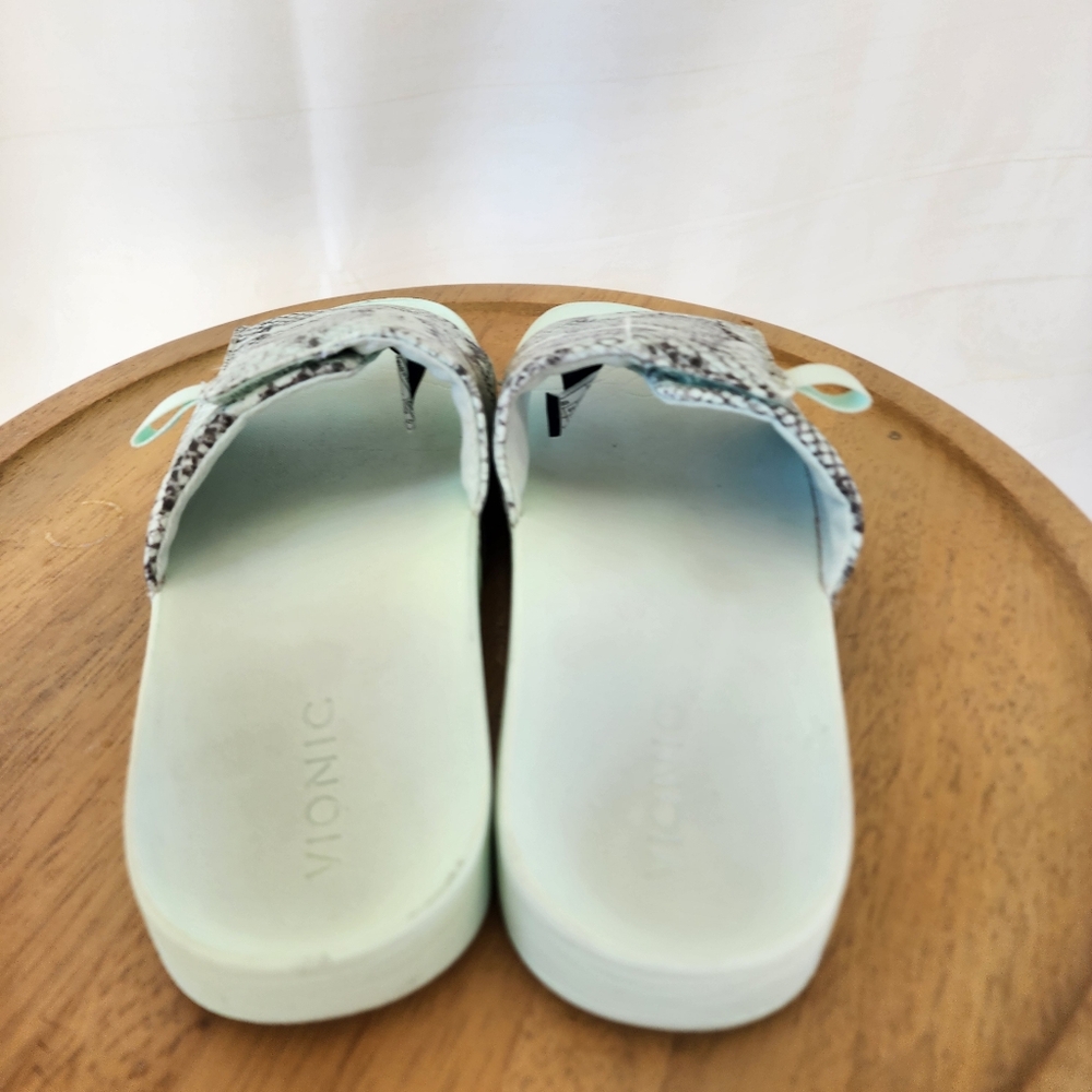Vionic Keirs Snakeskin Pattern Slide Sandals - image 5